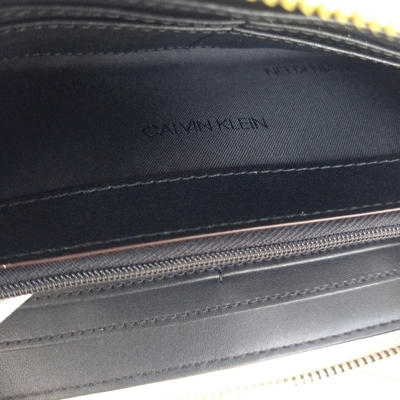 Calvin Klein Marybelle Metallic Gold Foil Wallet - Picture 9 of 12